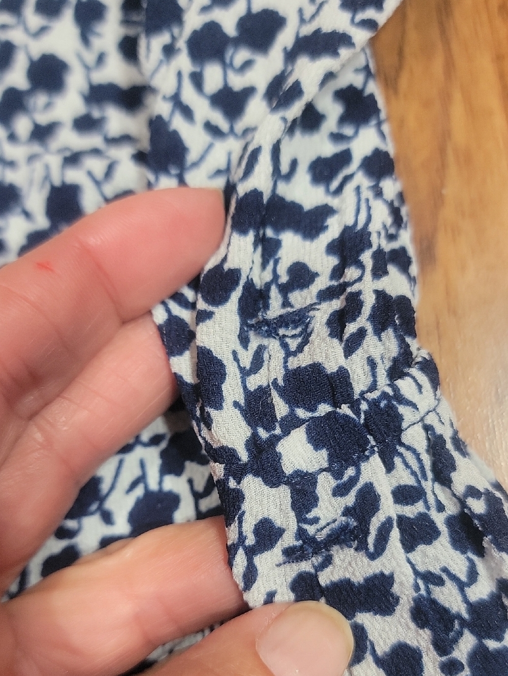Monteau Blue Floral Button-Front Midi Dress - Picture 12 of 12